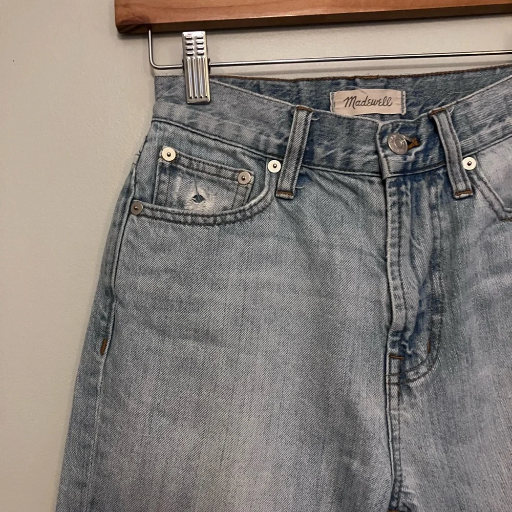 MADEWELL The Perfect Summer Jean Light Wash Straight Leg Denim Size 24 - Picture 2 of 12